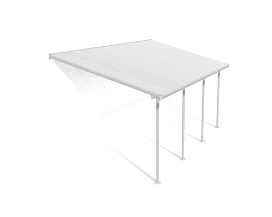 Feria Patio Cover 6.1m x 3m - White Frame With White Roof
