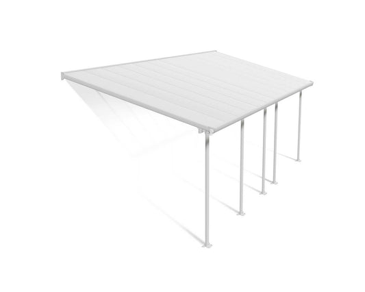 Feria Patio Cover 7.3m x 3m - White Frame With White Roof