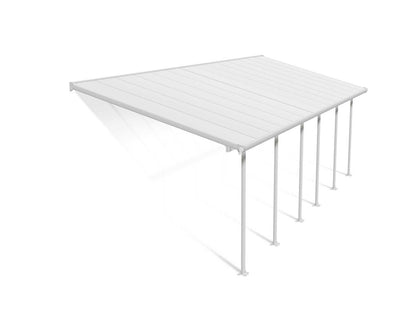 Feria Patio Cover 8.5m x 3m - White Frame With White Roof
