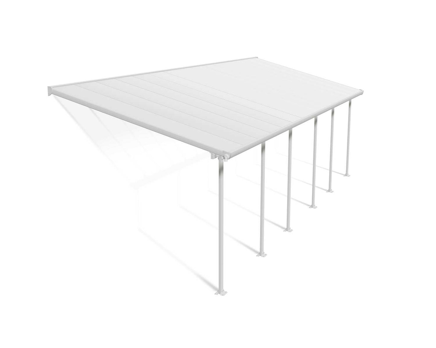 Feria Patio Cover 9.2m x 3m - White Frame With White Roof