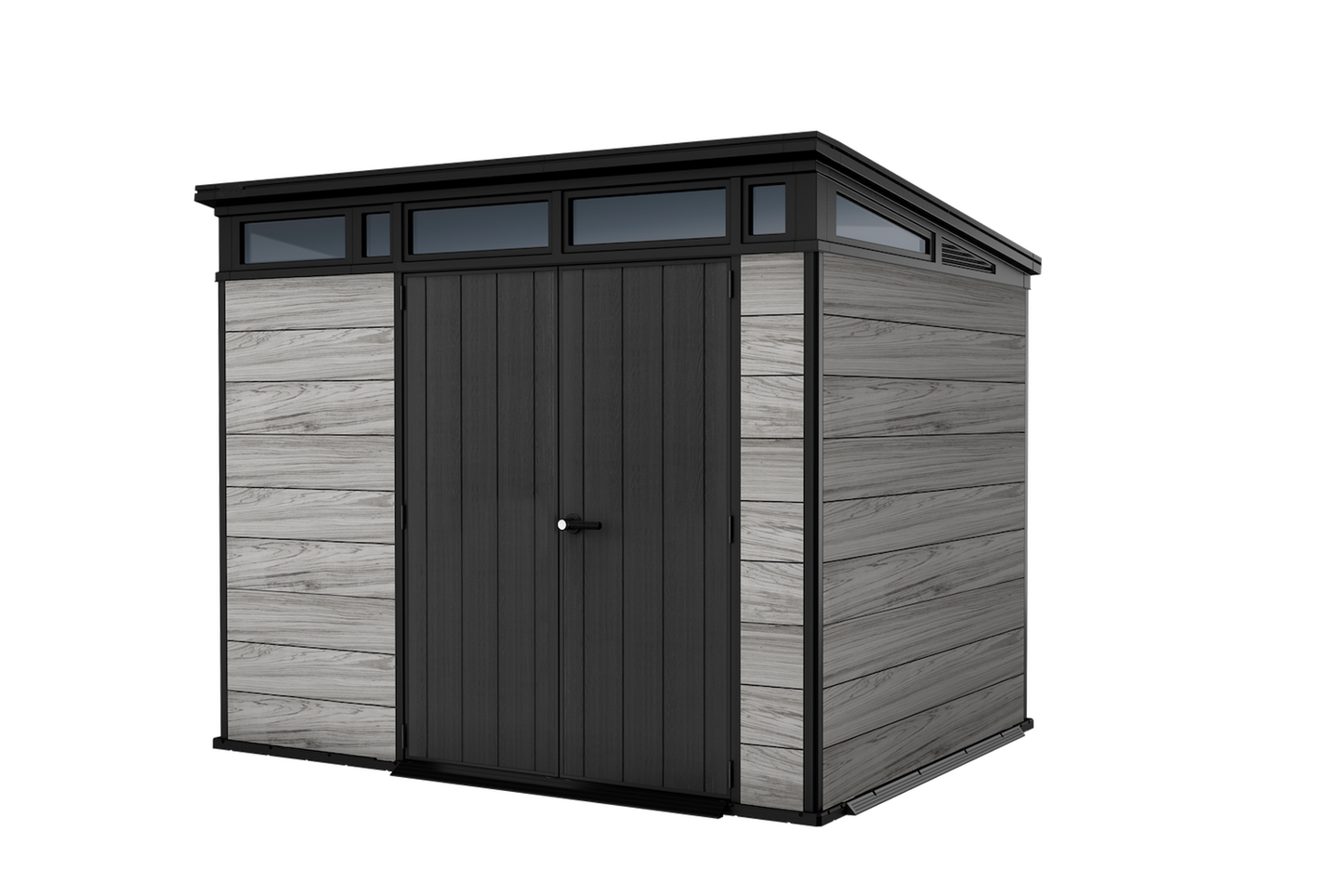 PRE ORDER: OCT. - Keter Signature Pent 9x7 Shed - Stormgrey Look (2.8 x 2.2m)