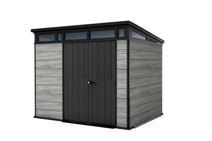 PRE ORDER: OCT. - Keter Signature Pent 9x7 Shed - Stormgrey Look (2.8 x 2.2m)
