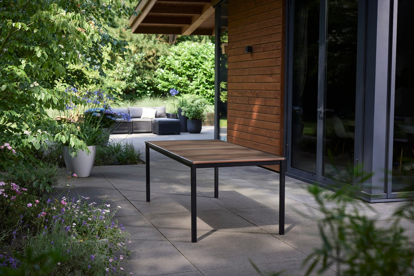 PRE ORDER: NOV. - Keter Signature Porto Dining Table - Walnut Look (2 x 0.9m)