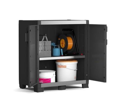 2 x Keter XL Garage Base Storage Cabinets