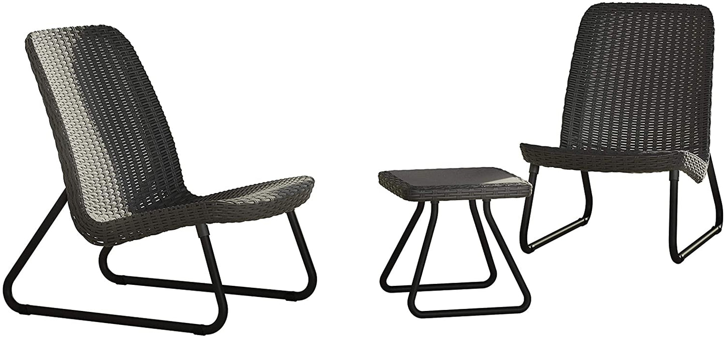 Keter Rio Patio Set with Vigo Storage Side Table