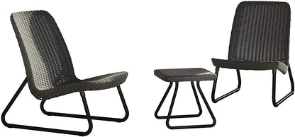 Keter Rio Patio Set with Vigo Storage Side Table