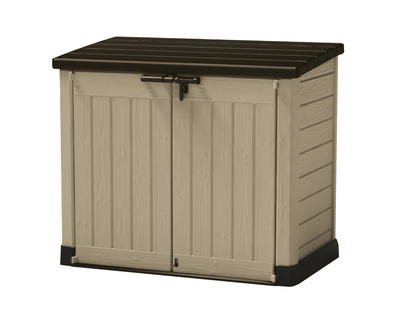 PRE ORDER: MAY - Store It Out Max Shed (Brown/Beige) 1200L - mazeproducts