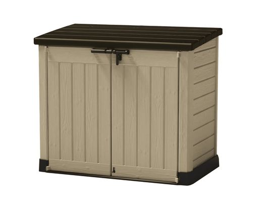 PRE ORDER: MAY - Store It Out Max Shed (Brown/Beige) 1200L - mazeproducts