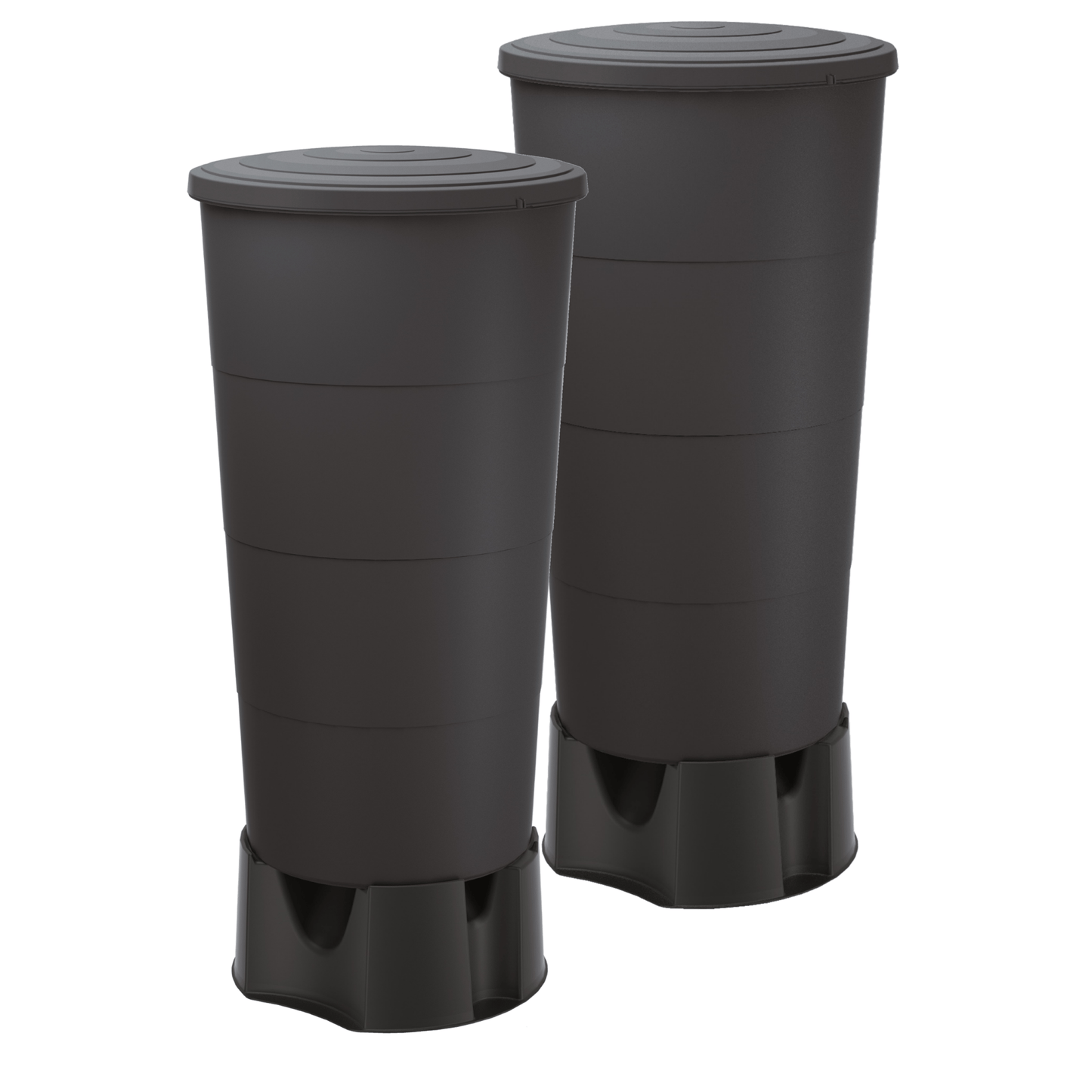 SMOOTH 200L Rainwater Tanks with Stands x 2 - mazeproducts
