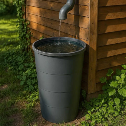 SMOOTH 200L Rainwater Tank x 2 Kit (with Linking Kit, Diverter & Stands) - mazeproducts