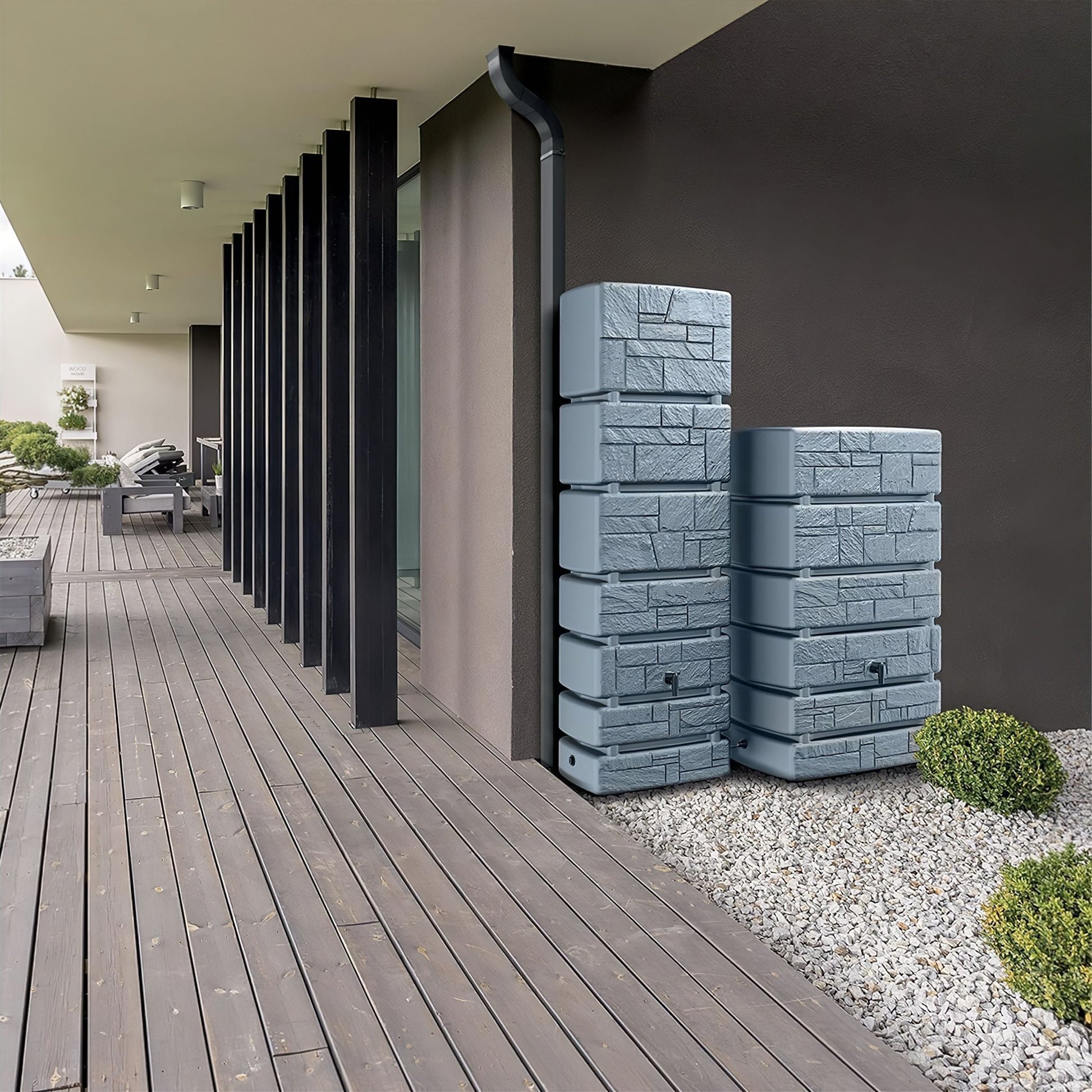 STONE TOWER 500L Rainwater Tank - mazeproducts