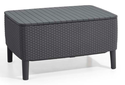 Keter Salemo Lounge Set With Storage Table - GRAPHITE