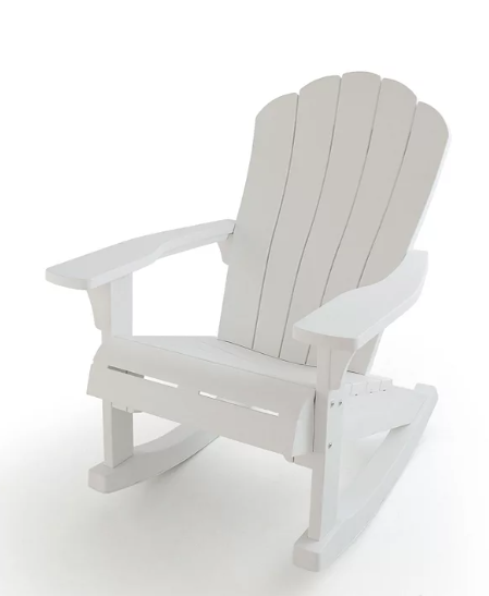 Keter Everest Rocking Adirondack Chair - White