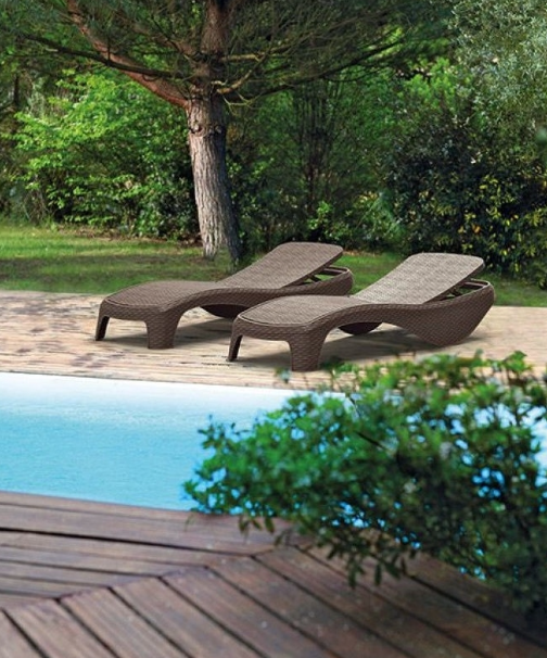 Keter Atlantic Sun Lounger - Brown