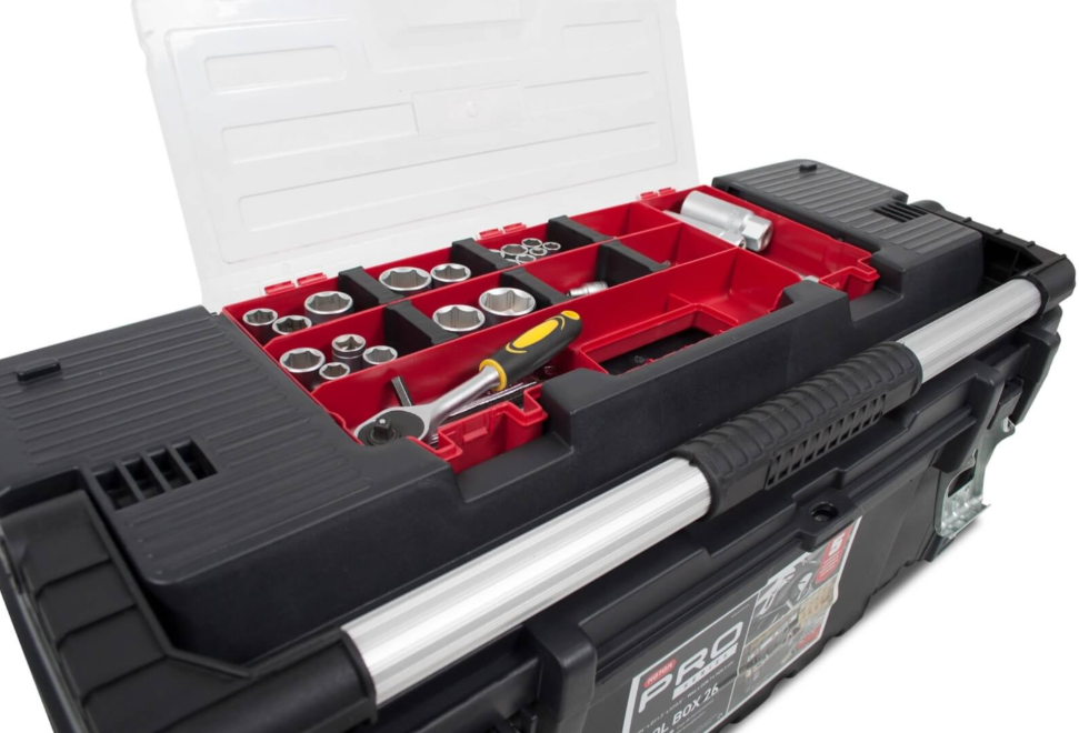 Keter 26" Hawk Tool box with Lid Organizer