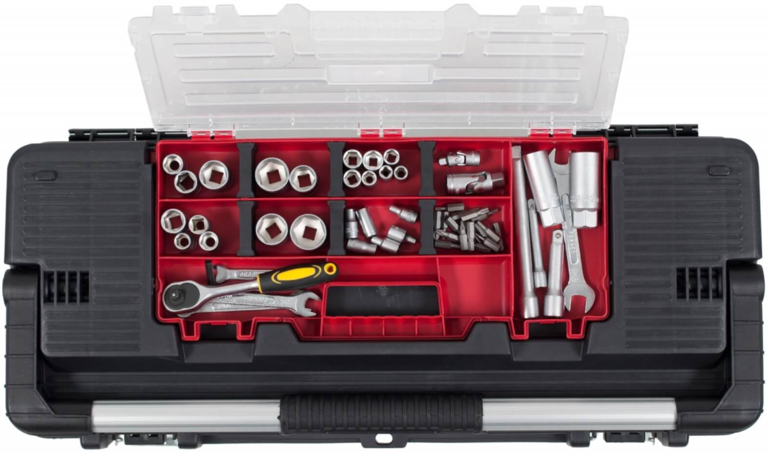 Keter 26" Hawk Tool box with Lid Organizer