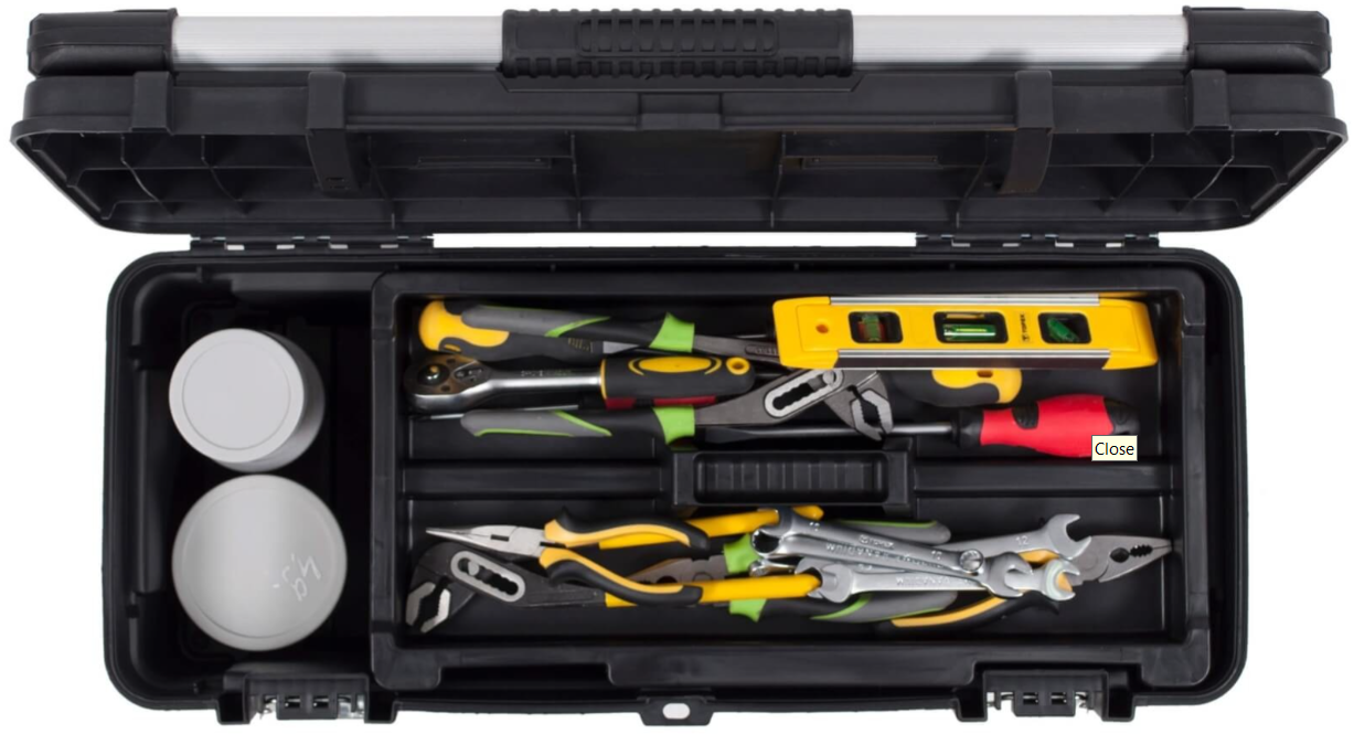 Keter 26" Hawk Tool box with Lid Organizer