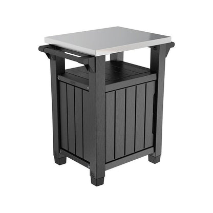 Keter Unity Classic Outdoor BBQ Prep Bench and Storage Unit