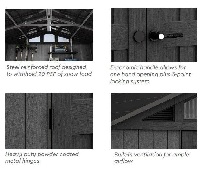 PRE ORDER: OCT. -  Keter Stronghold Shed 10 x 15 (3 x 4.5m)