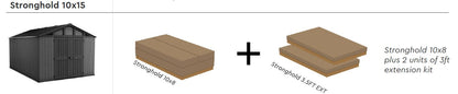PRE ORDER: OCT. -  Keter Stronghold Shed 10 x 15 (3 x 4.5m)