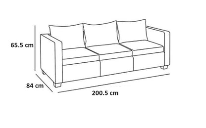 Keter Salta 3-seater Sofa