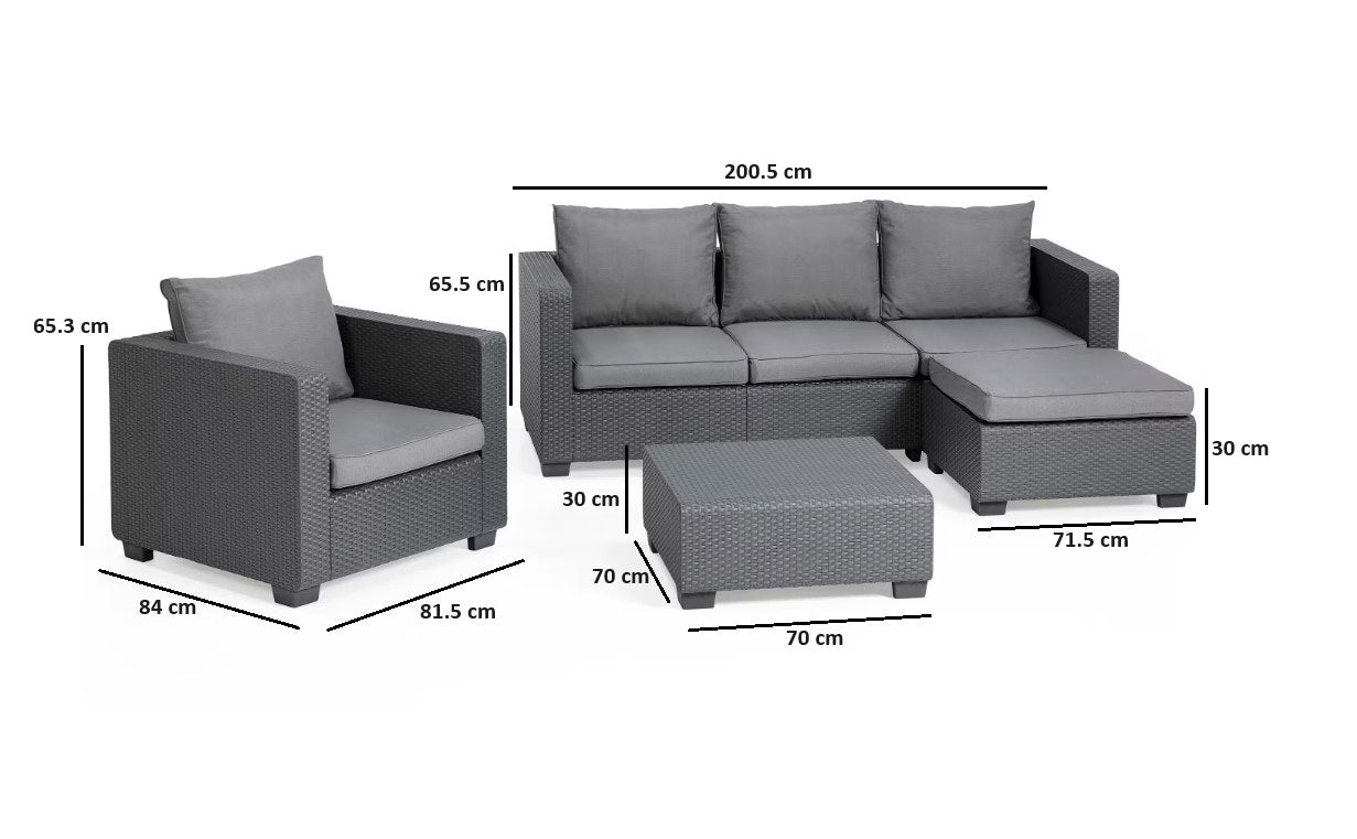 Keter Salta 5-Seater Stool Set