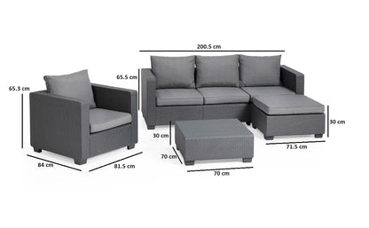 Keter Salta 5-Seater Stool Set
