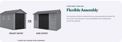 Keter Newton Plus Shed 7.5x13 (2.3 x 4.1m) - mazeproducts