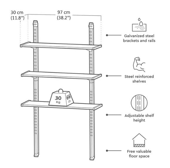 PRE ORDER: SEP. - Keter Storage Shed Shelf Kit
