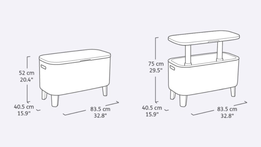 Keter Bevy Bar - Wood Look