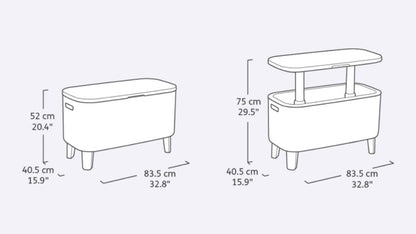 Keter Bevy Bar - Wood Look
