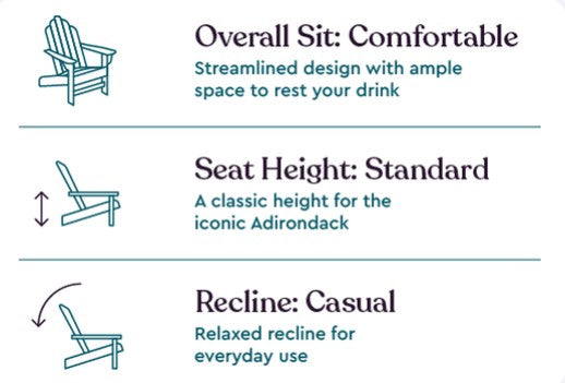 Keter Premium Tahoe Adirondack Chair - Blue