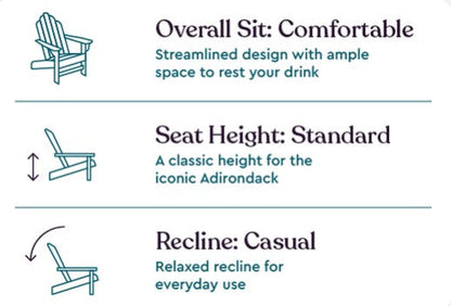 Keter Premium Tahoe Adirondack Chair - Blue