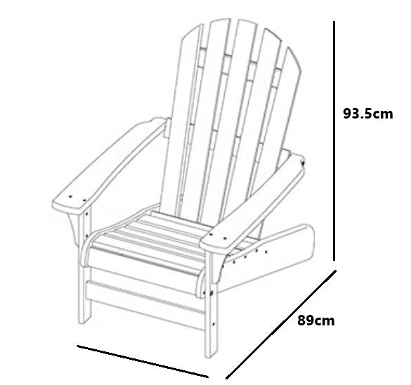 Keter Premium Tahoe Adirondack Chair - Blue