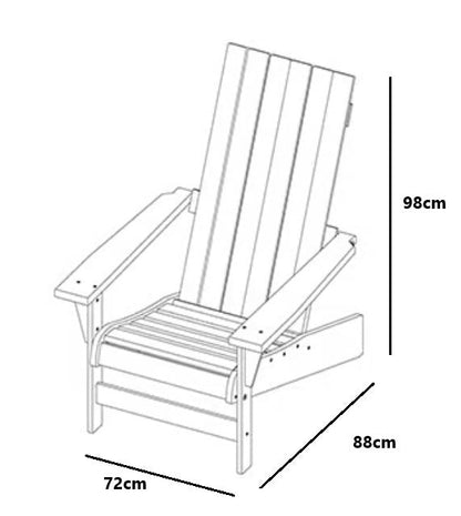 Keter Premium  Montauk Adirondack Chair - Slate
