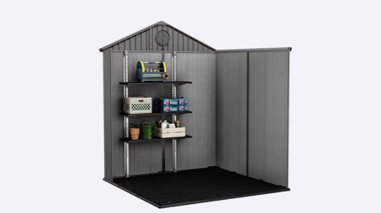 Keter Darwin 6x6 Garden Shed - Grey (1.9 x 1.8m)
