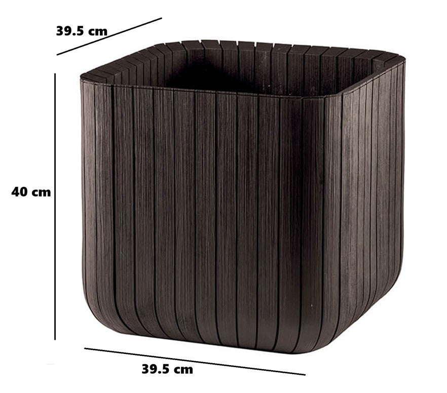 Keter Cube Planter - Brown (Medium)