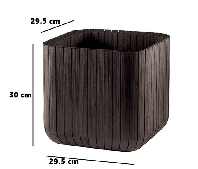 Keter Cube Planter - Brown (Small)