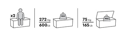 Keter Northwood 630L Outdoor Storage Box - Beige