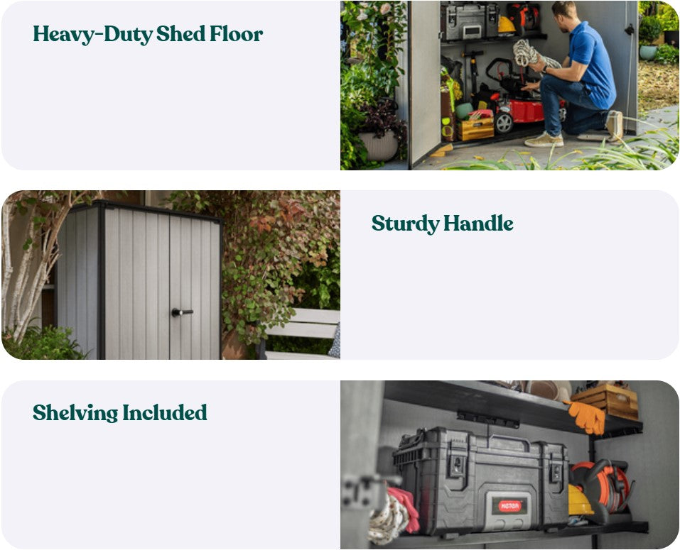 Keter High Store Plus Shed - 2 Pack