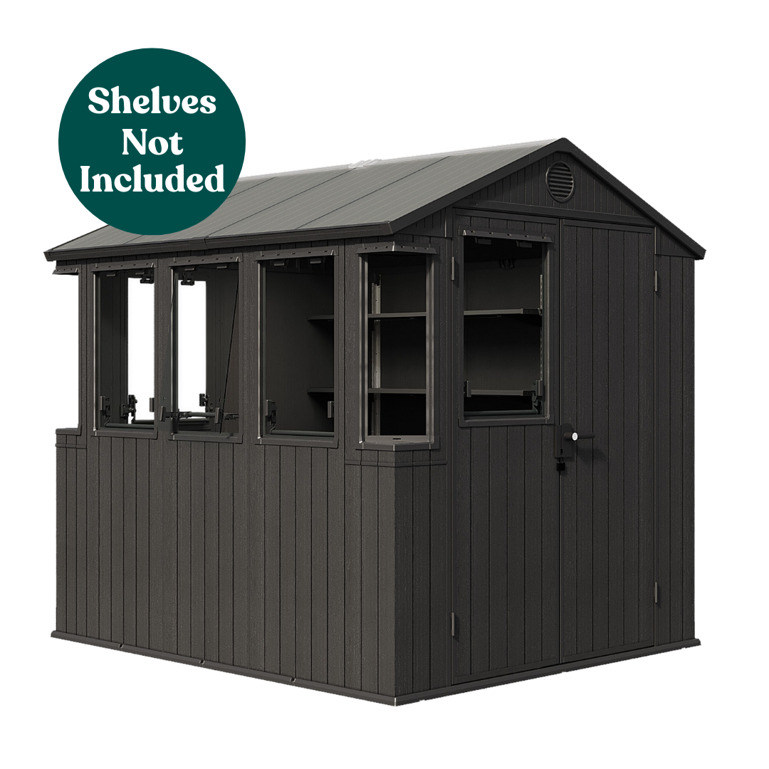 PRE ORDER: SEP. - Keter Potting 6x8 Shed - Dark Grey (1.9 x  2.4m)