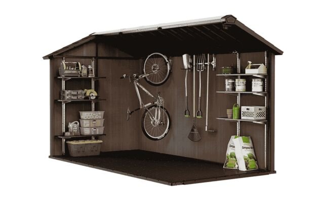 Keter Newton Plus Double Door Shed 7.5x13 (2.3 x 4.0m) - mazeproducts