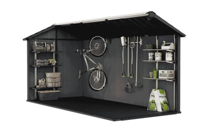 Keter Newton Plus Double Door Shed 7.5x15 (2.3 x 4.6m) - mazeproducts