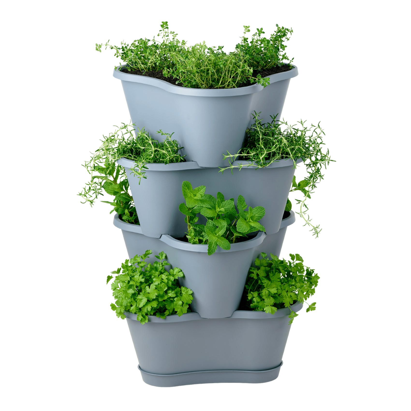 PRE ORDER: DEC. - Stackable Planter 4 Pack with Tray - mazeproducts