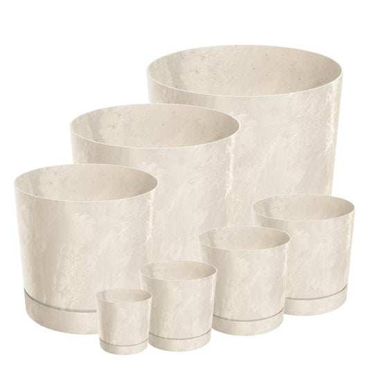 Tubo P Planter - Beton Cream - mazeproducts
