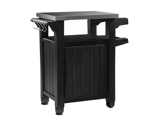 Keter Unity Classic Outdoor BBQ Prep Bench and Storage Unit