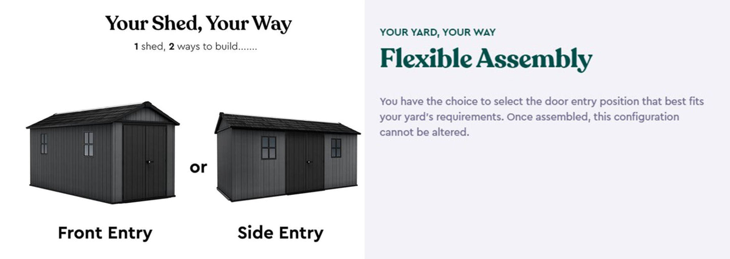 Keter Newton Plus Shed 7.5x15 (2.3 x 4.7m) - mazeproducts