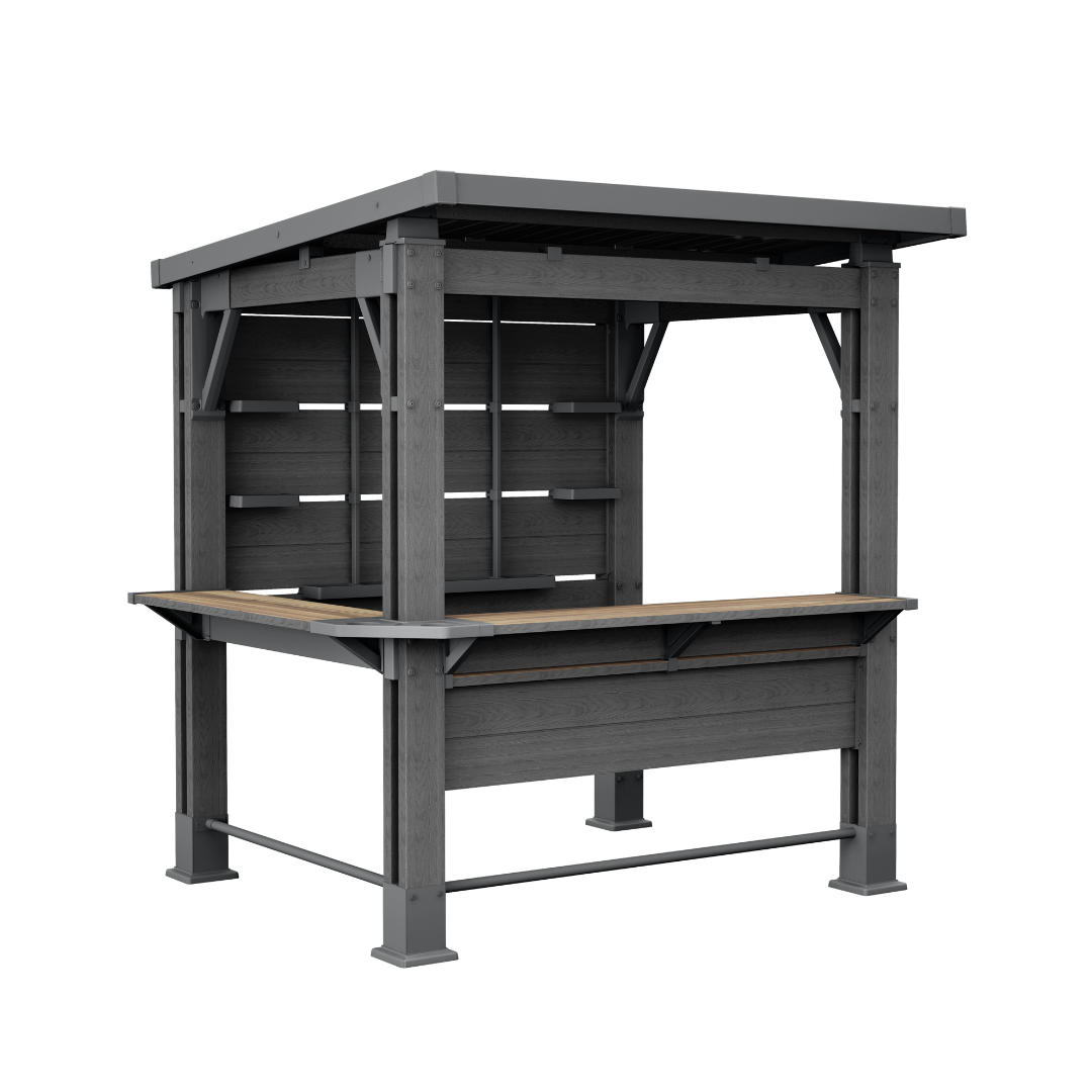 PRE ORDER: SEP. - Keter Bar Gazebo - Grey
