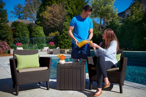 Keter Urban Box - 2 in 1: 113L Storage box / Seat - 2 Pack