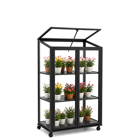 Urban Balcony Greenhouse 1100 - With Shelves